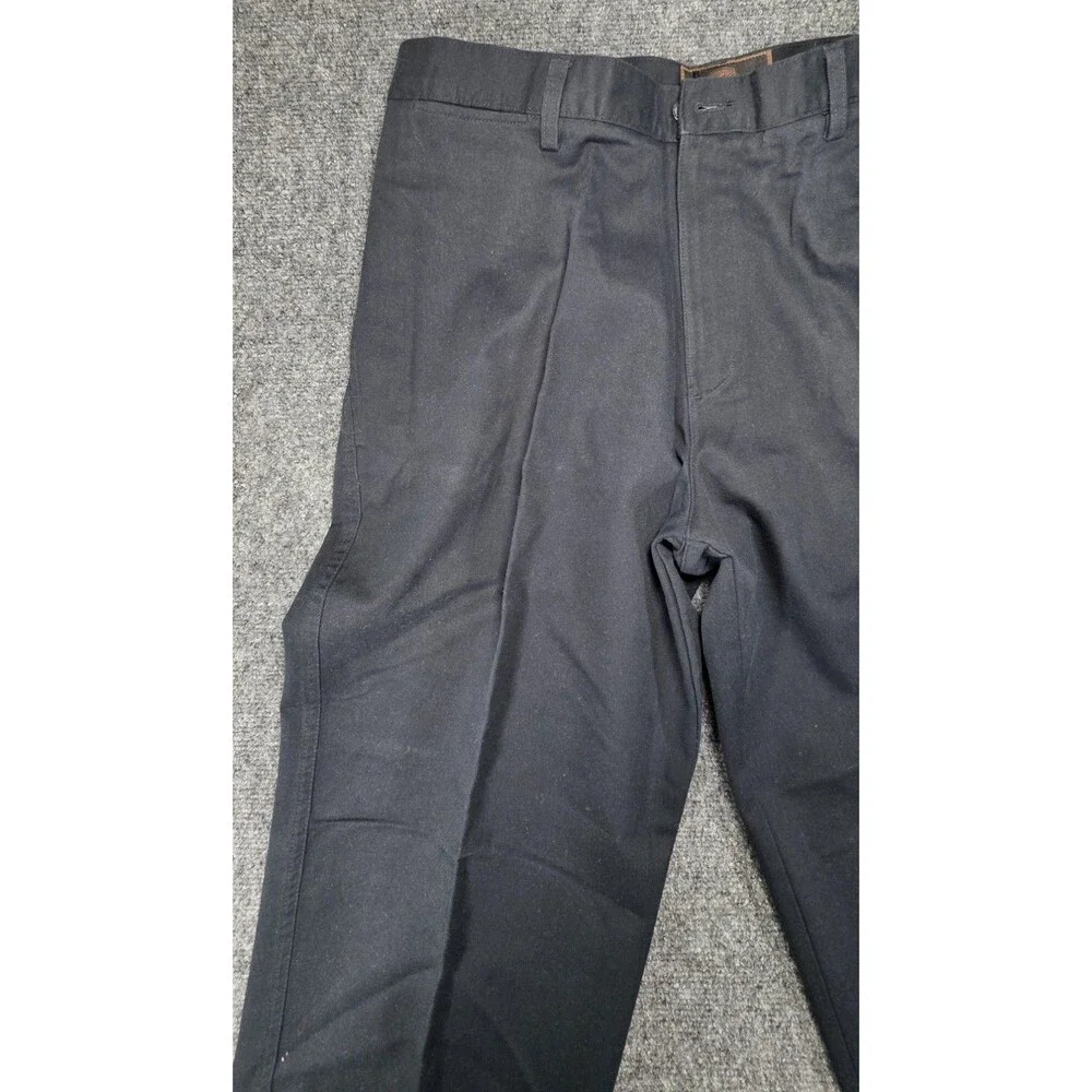 Weatherproof Black Flat Front Chino Pants NWT 36x30 Classic Fit Casual - Picture 3 of 13